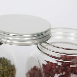 多功能扁狀儲(chǔ)物玻璃瓶 儲(chǔ)存、收納與外貿(mào)定制